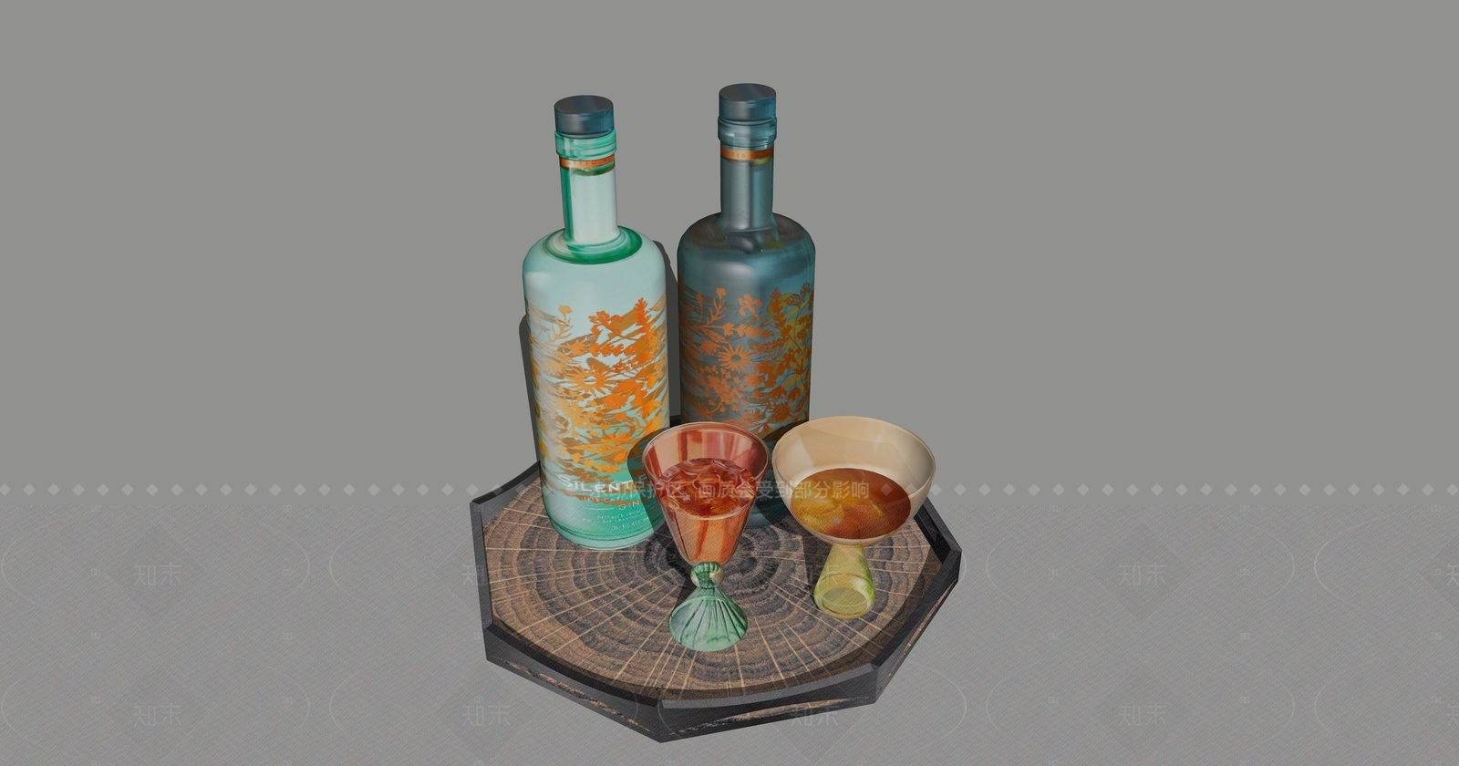 酒具SU模型下载【ID:1205846325】