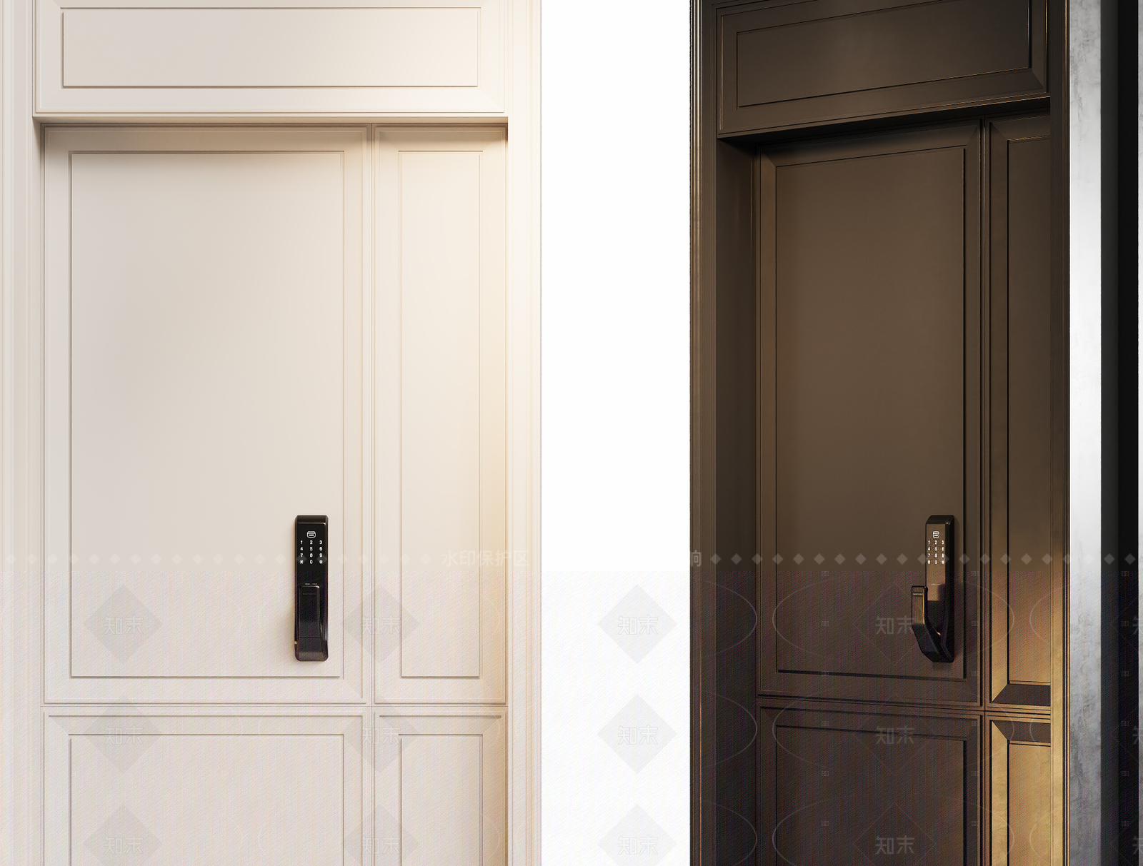 现代法式入口大门SU模型下载【ID:1205852480】