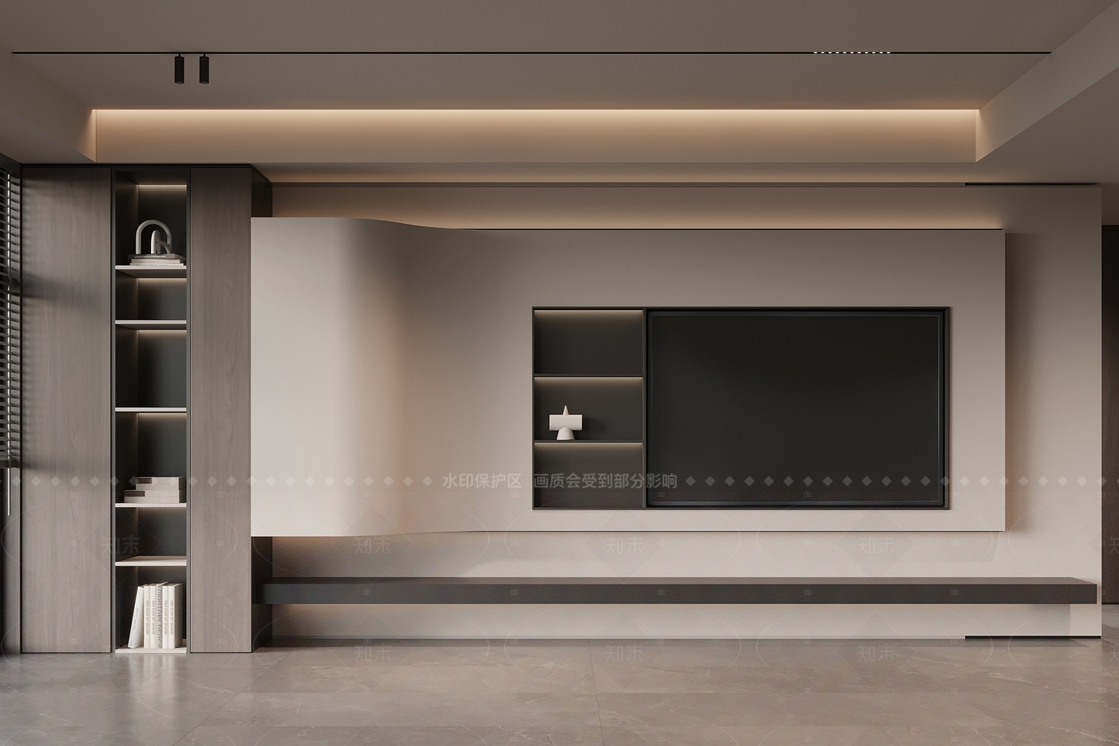 现代意式电视背景墙3D模型下载【ID:1205860581】