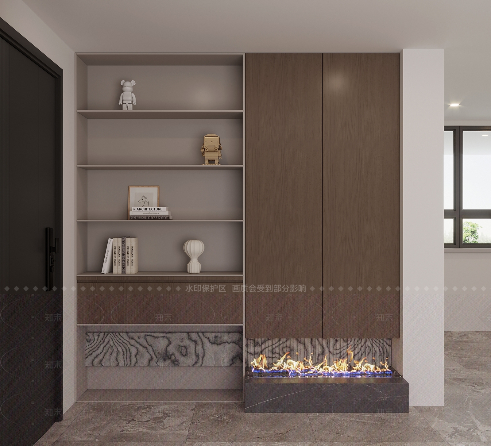 现代意式玄关柜3D模型下载【ID:1205861451】