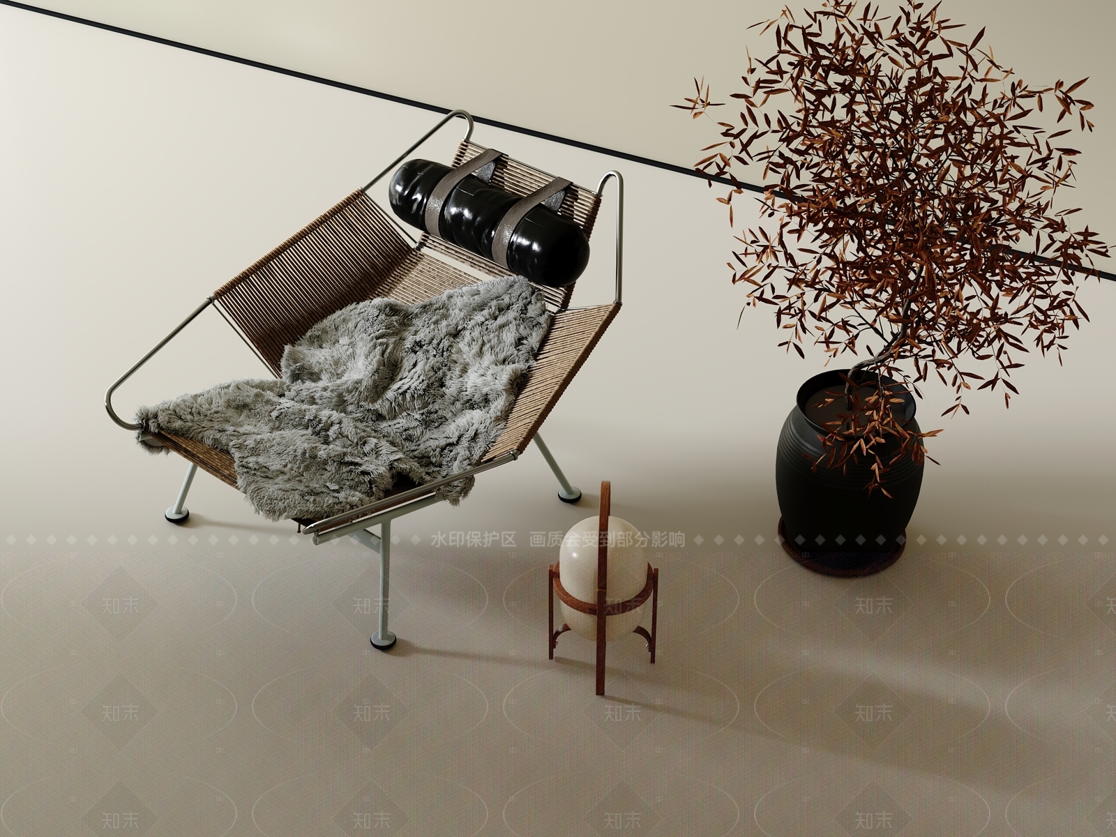 现代休闲椅3D模型下载【ID:1205865606】