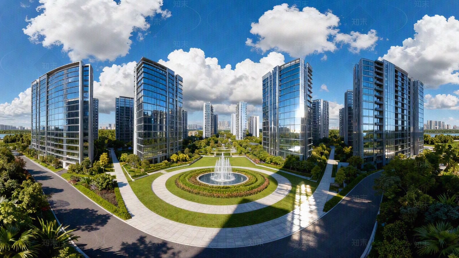 现代小区HDR贴图下载【ID:1205867671】