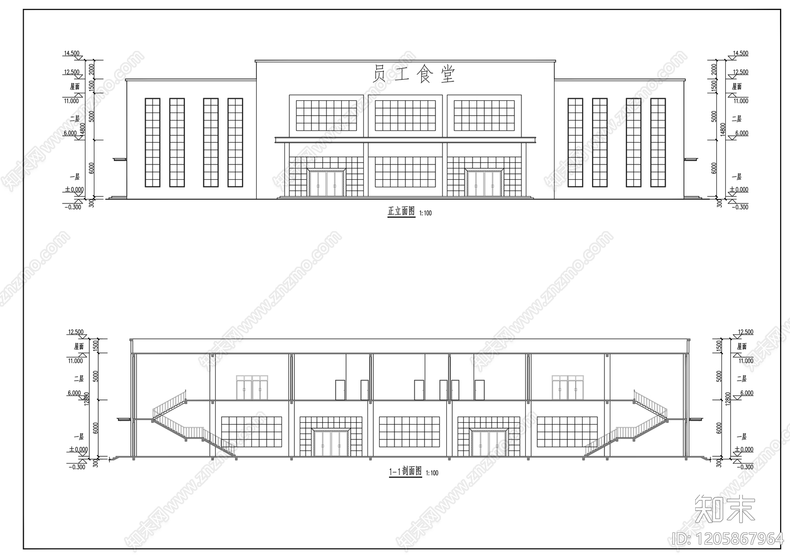 现代其他公共建筑cad施工图下载【ID:1205867964】