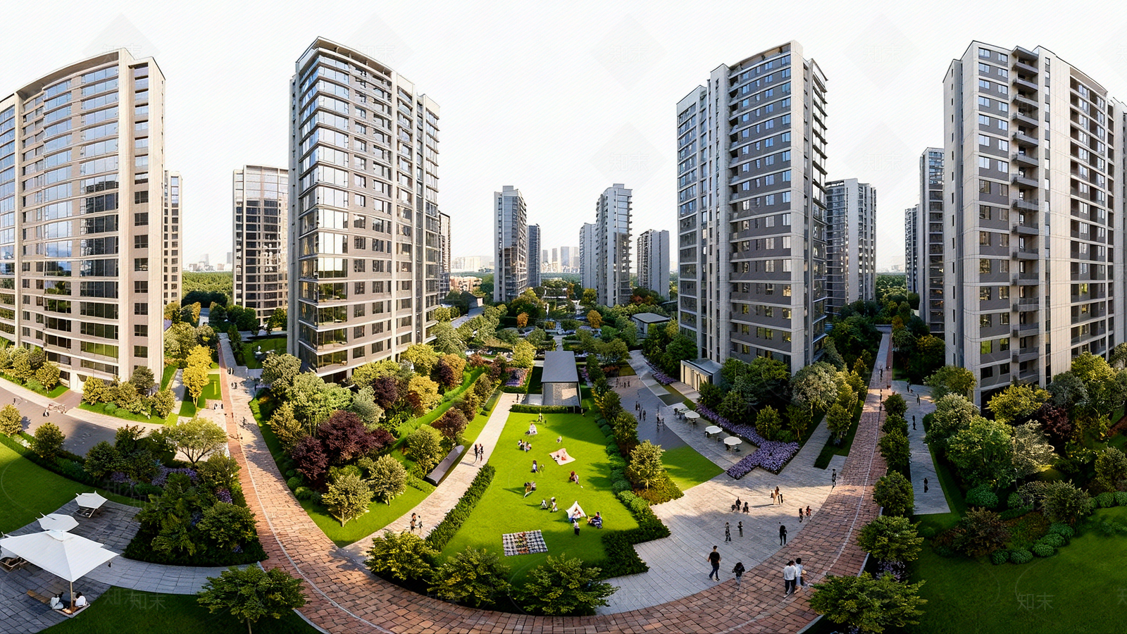 现代小区HDR贴图下载【ID:1205868966】