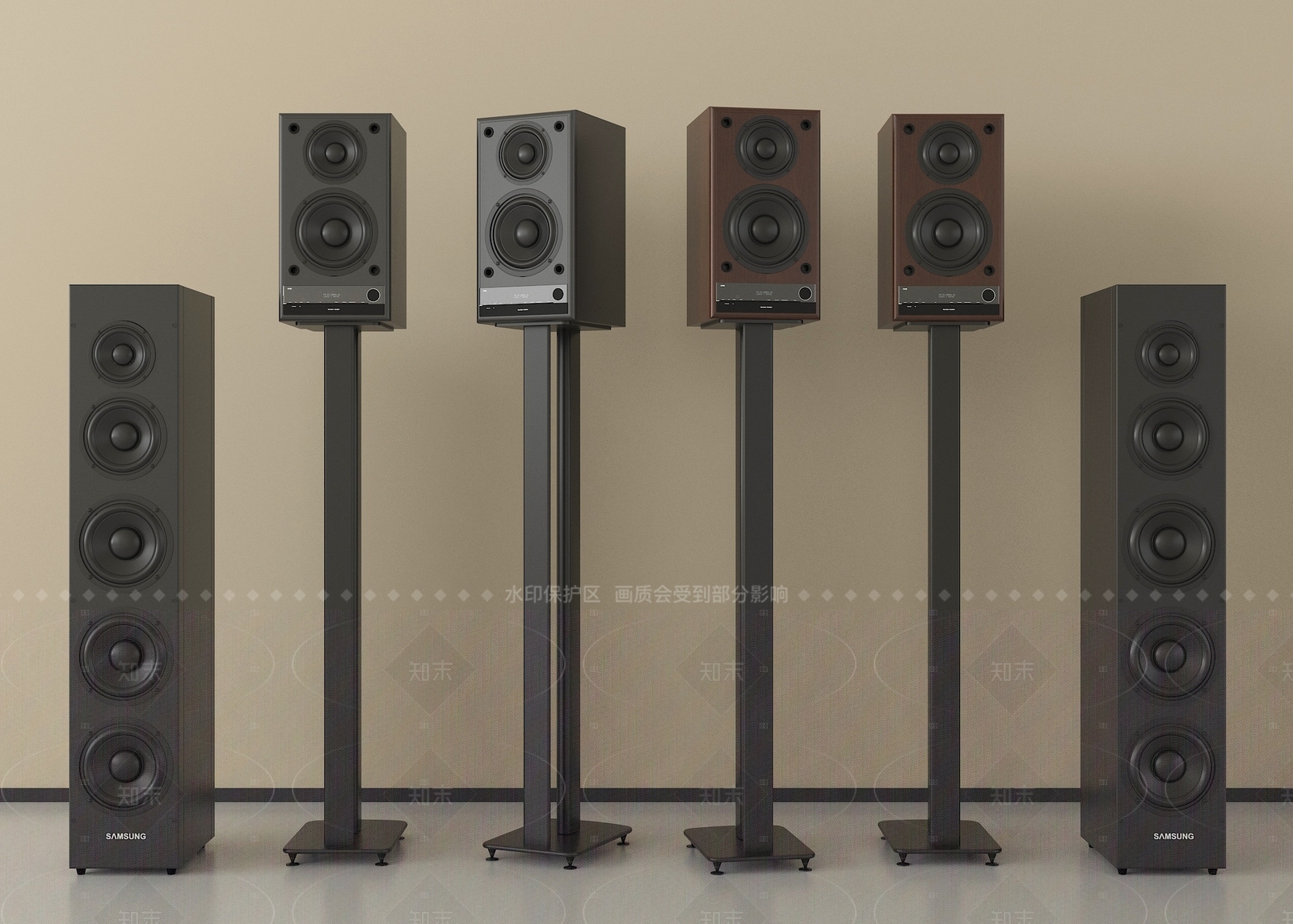 音响3D模型下载【ID:1205870941】
