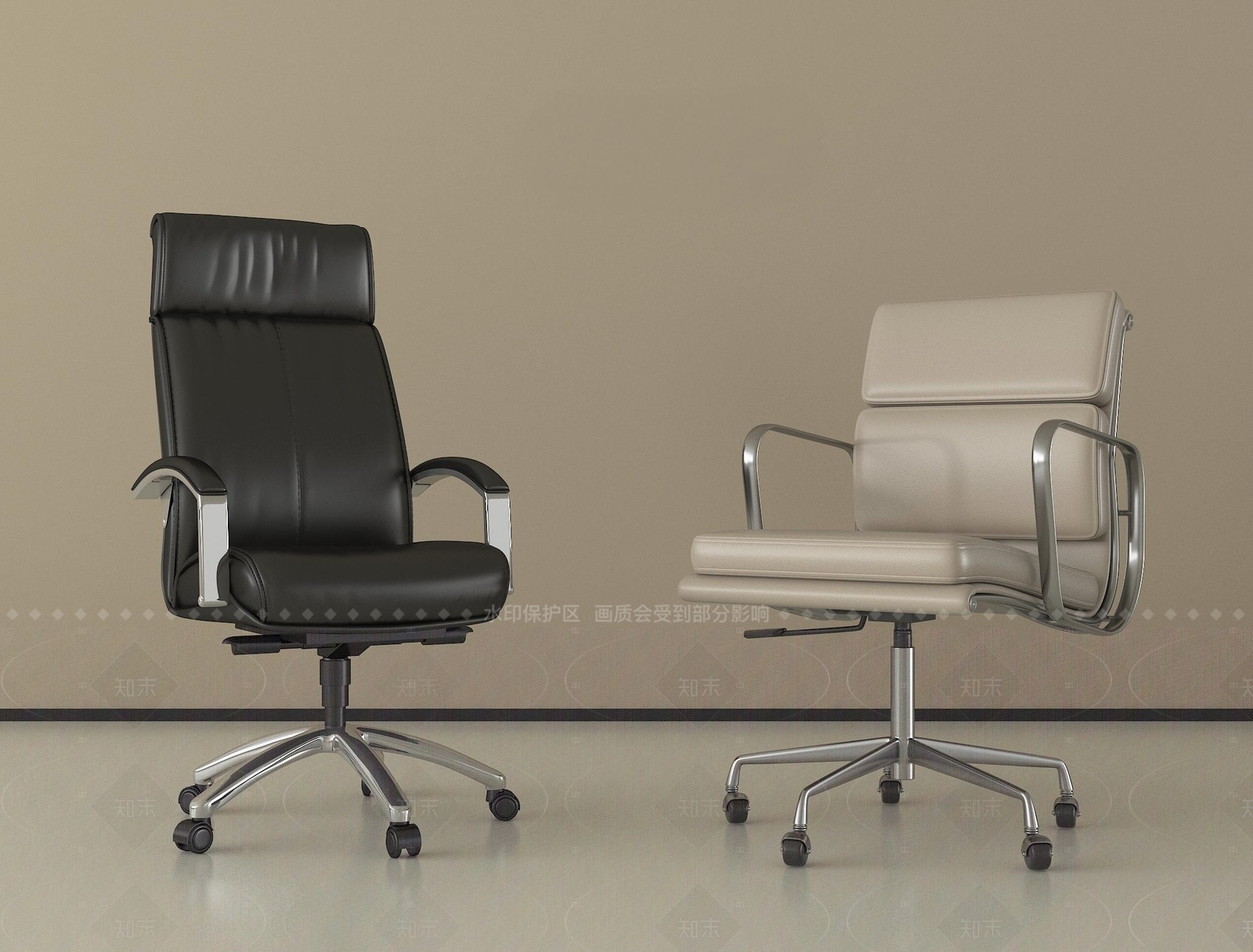 现代办公椅3D模型下载【ID:1205871087】