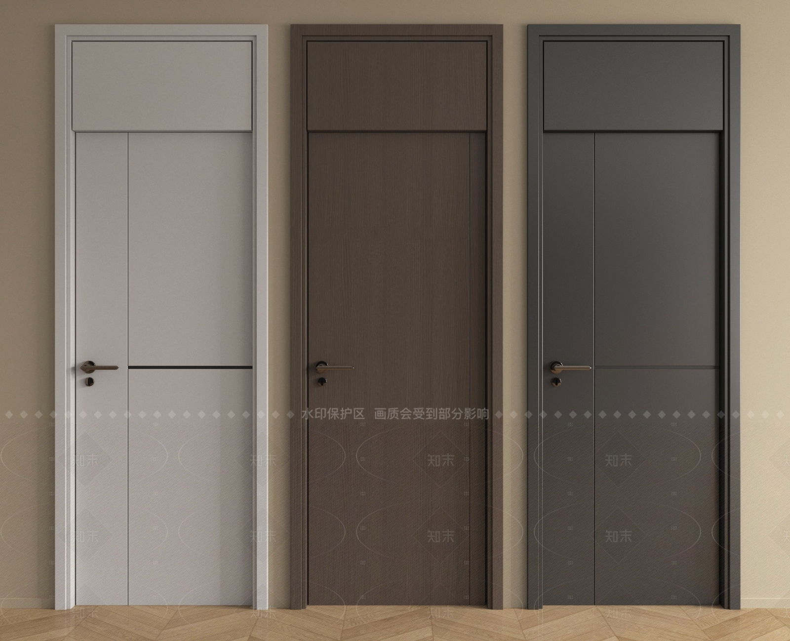 现代单开门3D模型下载【ID:1205871229】