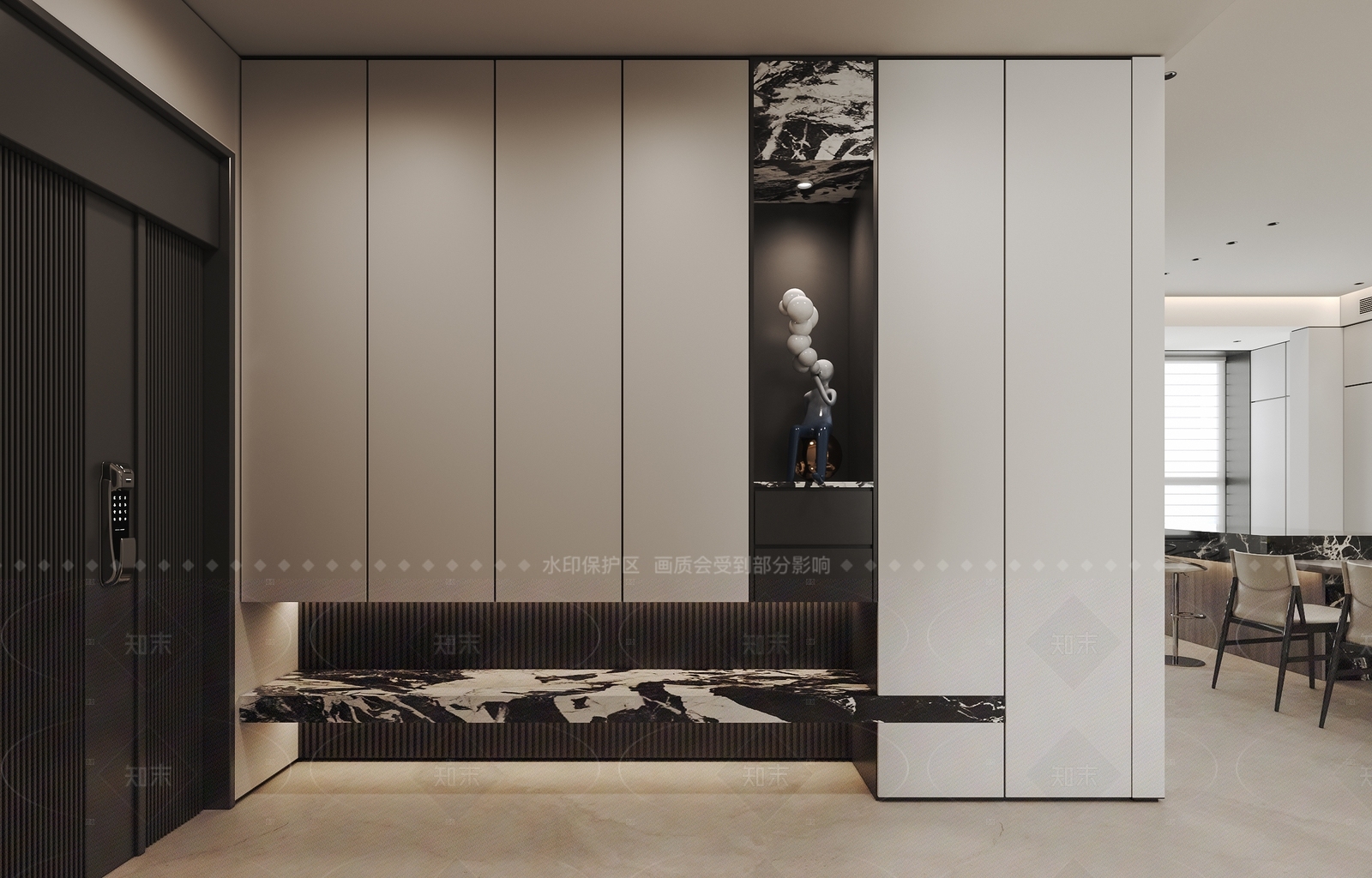 现代意式玄关3D模型下载【ID:1205871653】