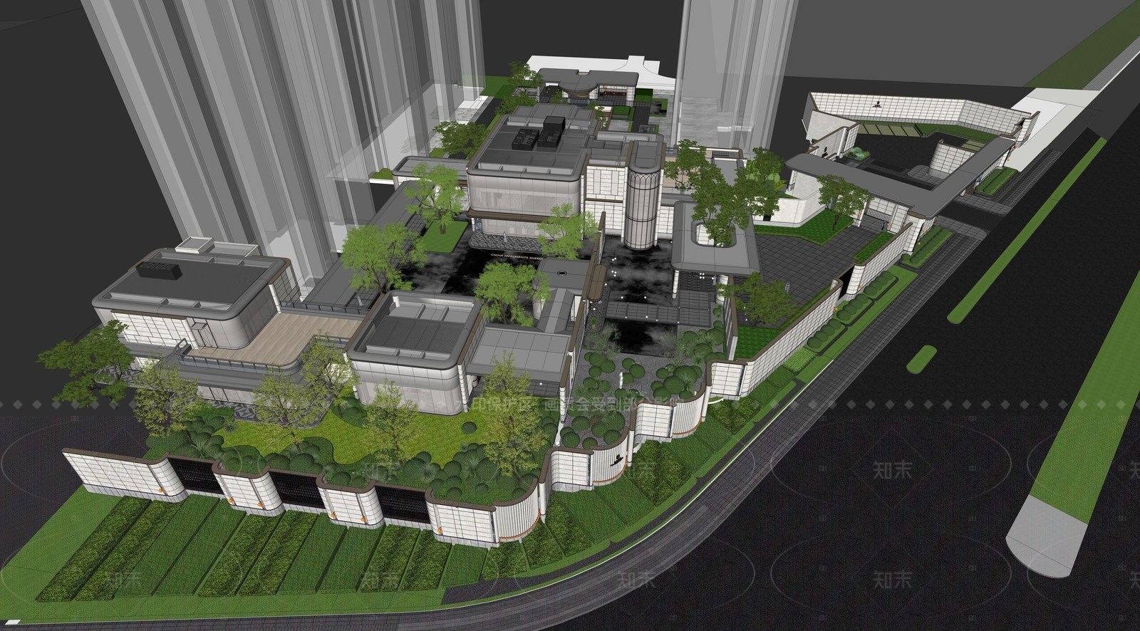 现代小公建SU模型下载【ID:1205883376】