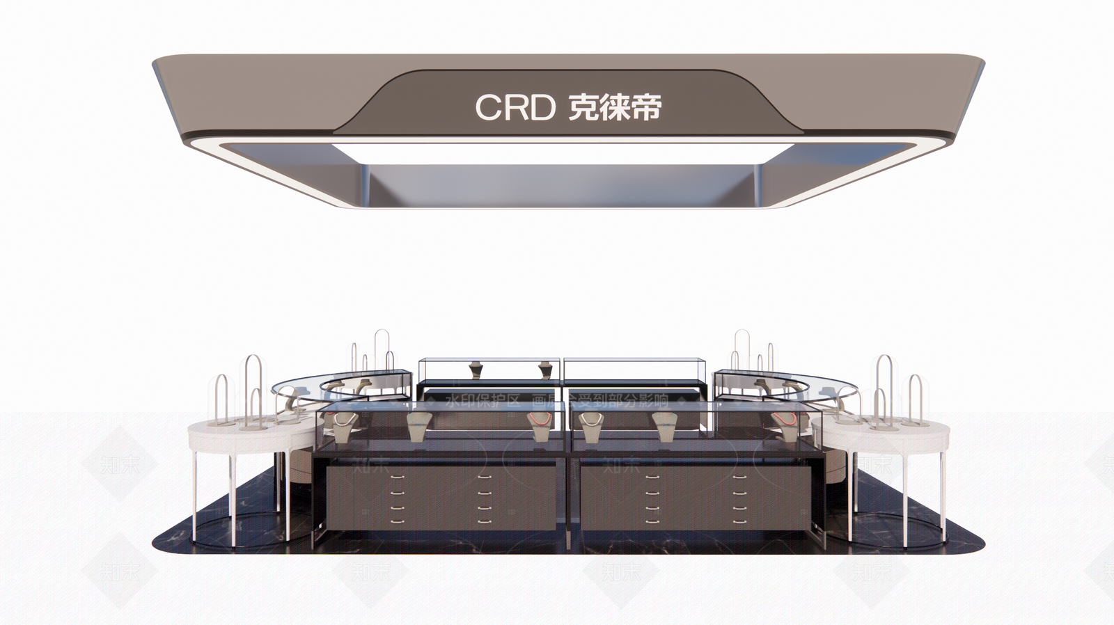 现代珠宝店SU模型下载【ID:1205871915】