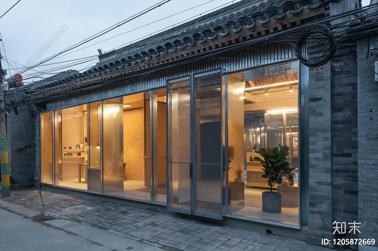 现代新中式民宿建筑下载【ID:1205872669】