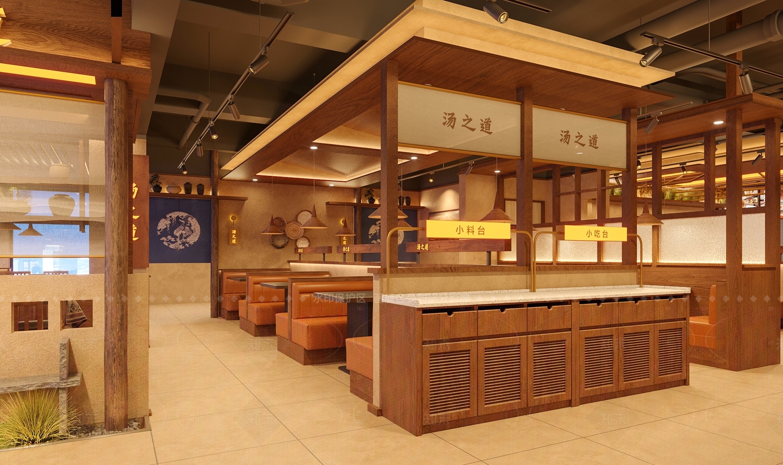 原木中餐厅3D模型下载【ID:1205873877】