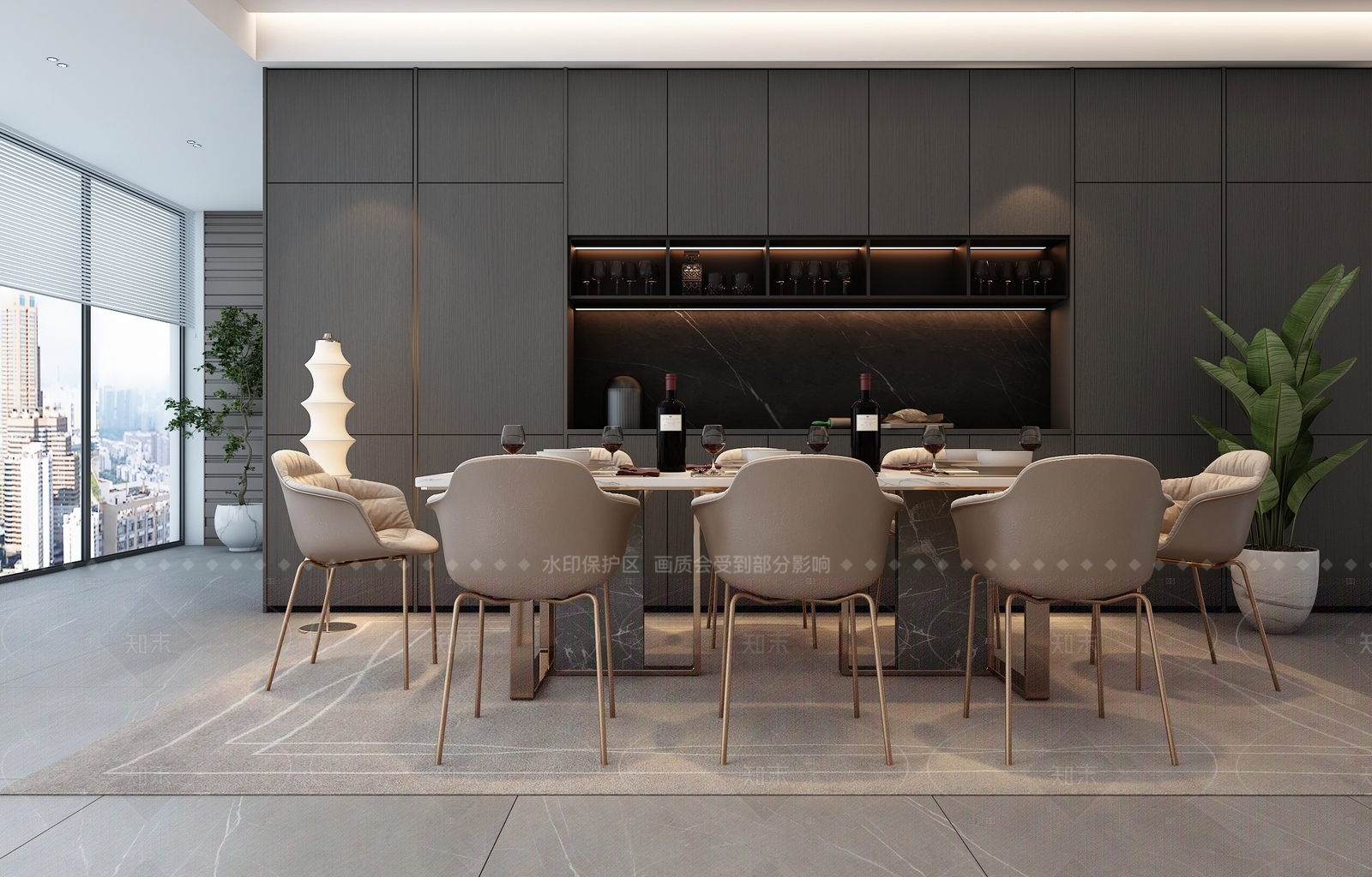 家居餐厅3D模型下载【ID:1205875893】