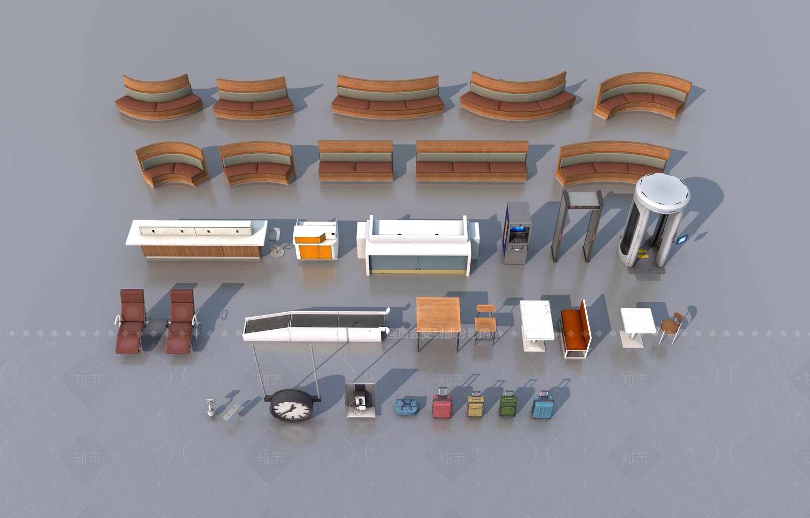 公用器材3D模型下载【ID:1205881822】