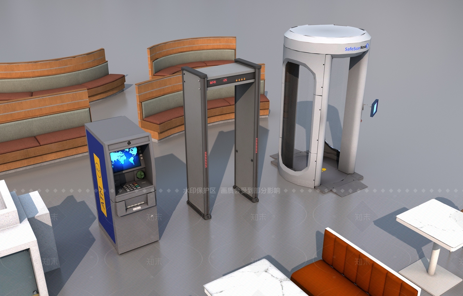 公用器材3D模型下载【ID:1205881822】