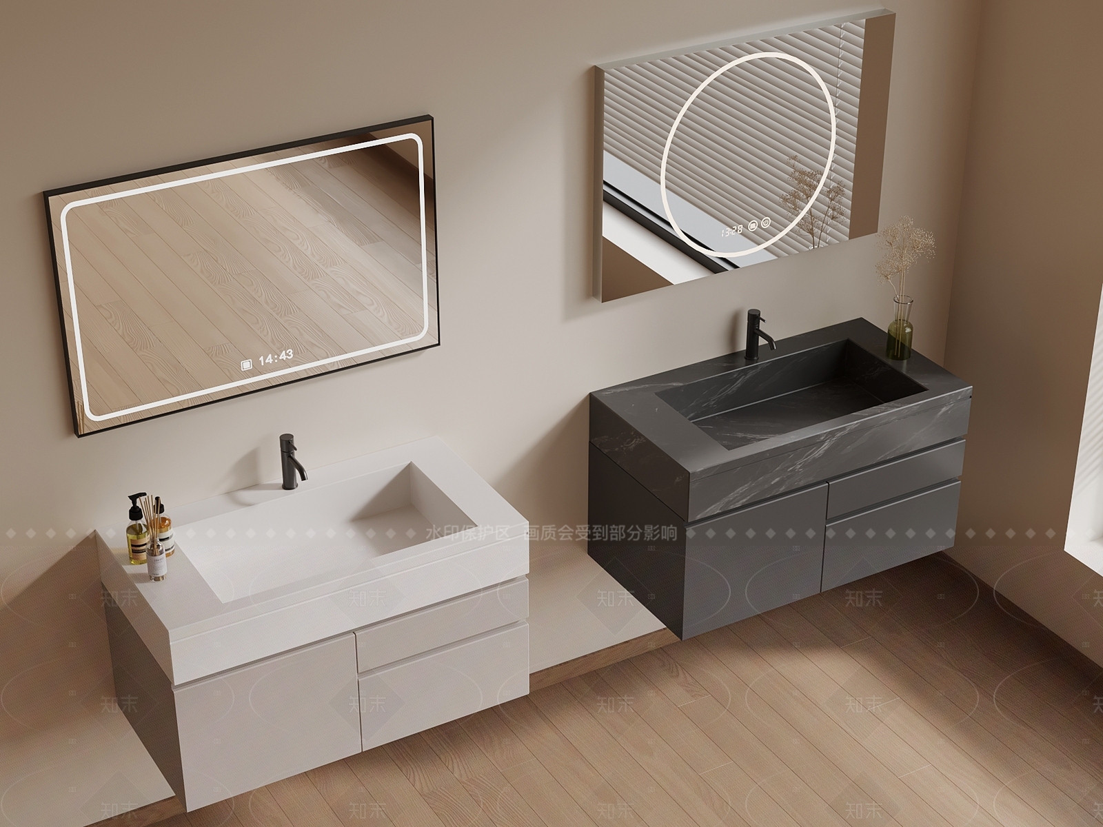 浴室柜3D模型下载【ID:1205881984】