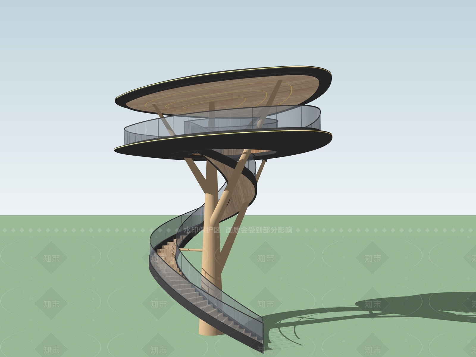 现代极简小公建SU模型下载【ID:1205882269】