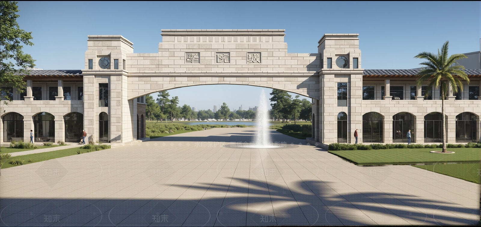 欧式小区建筑SU模型下载【ID:1205884696】