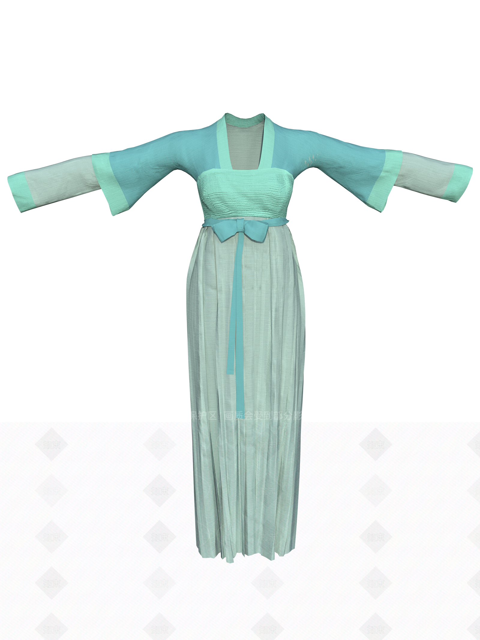中式服装展厅3D模型下载【ID:1205885648】