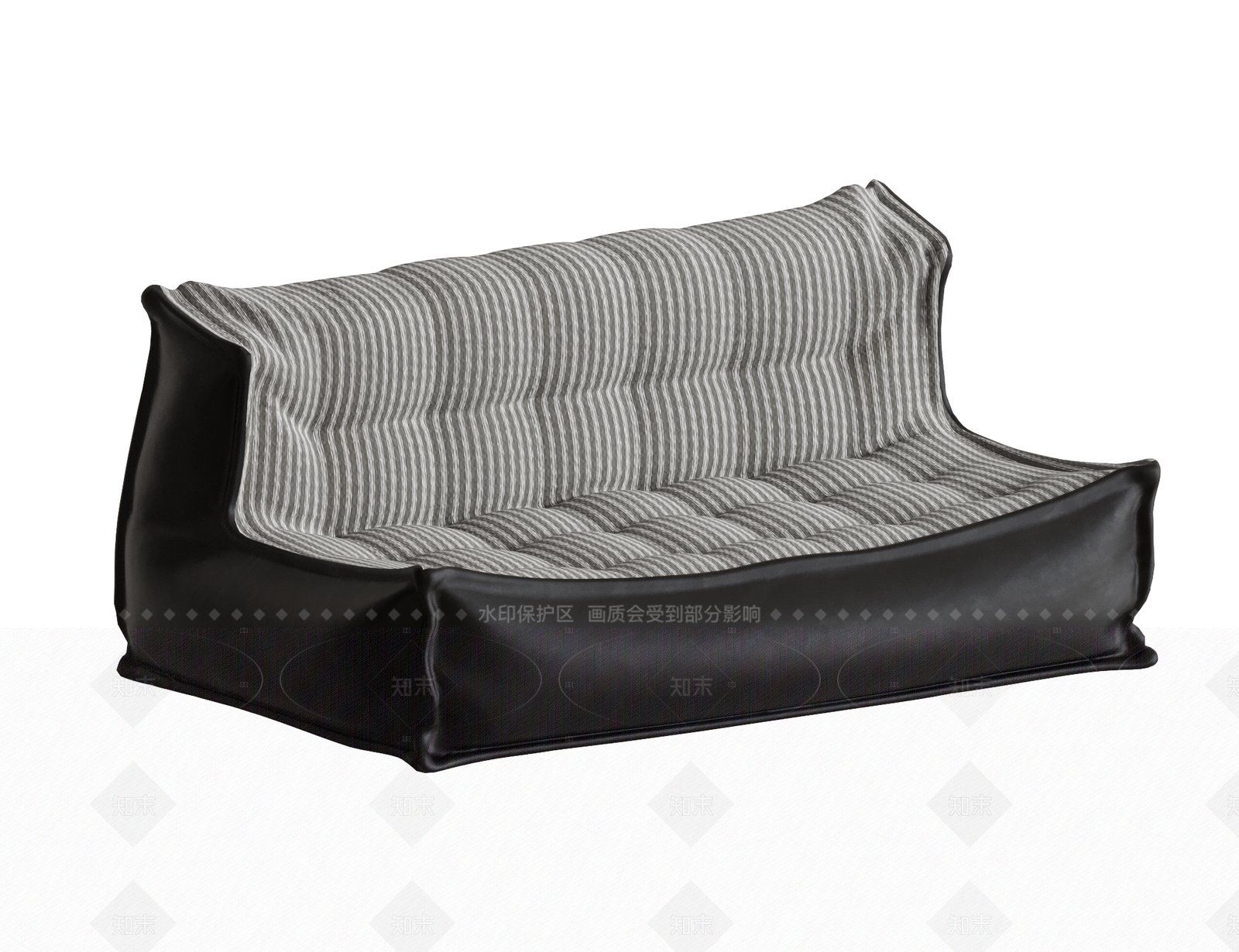 现代法式卡座沙发3D模型下载【ID:1205888803】