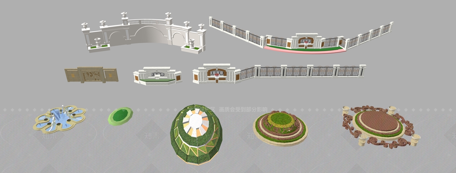现代轻奢其他景观小品SU模型下载【ID:1205890896】