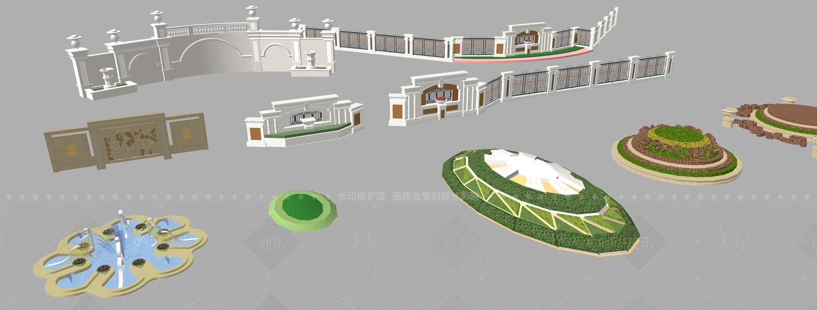 现代轻奢其他景观小品SU模型下载【ID:1205890896】