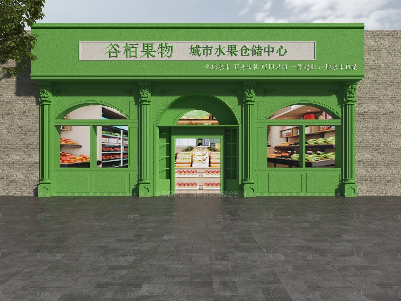法式门头3D模型下载【ID:1205897290】