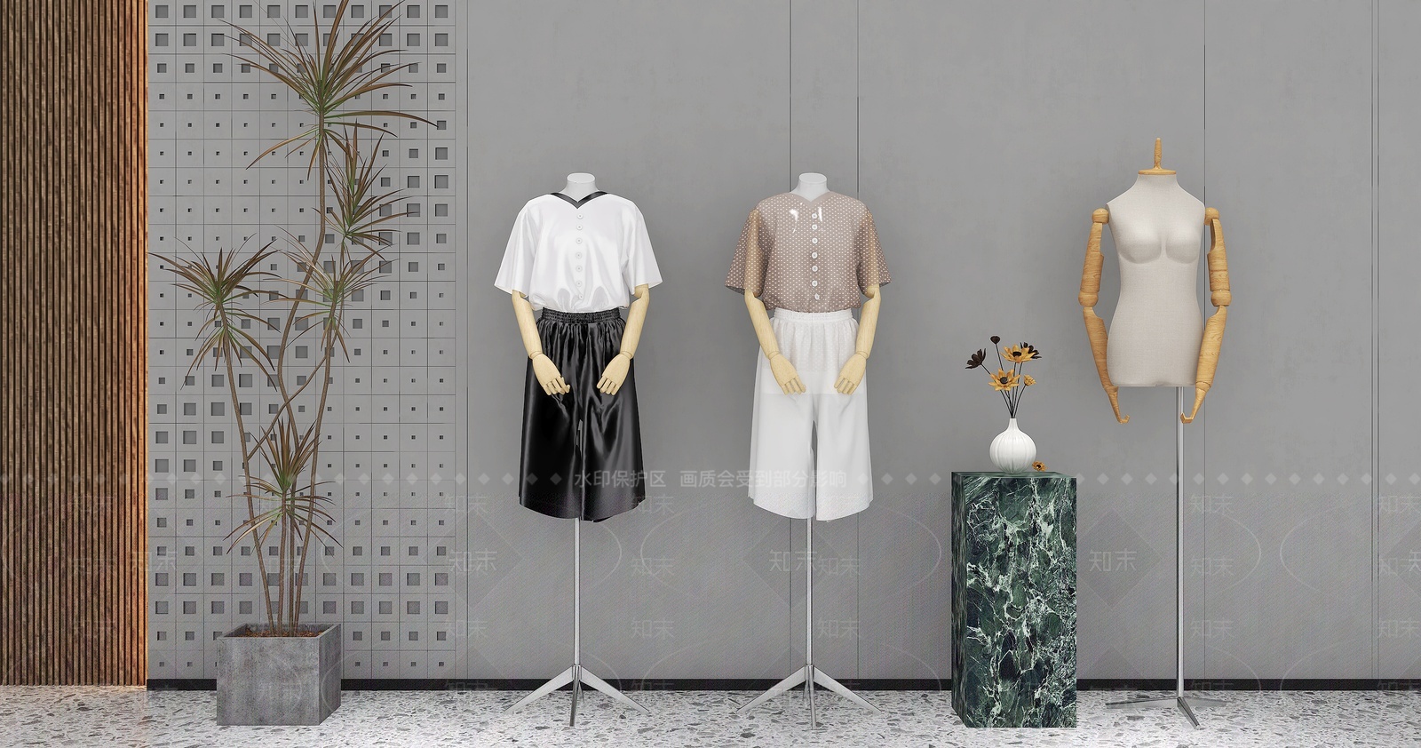 现代网红款模特3D模型下载【ID:1205898000】