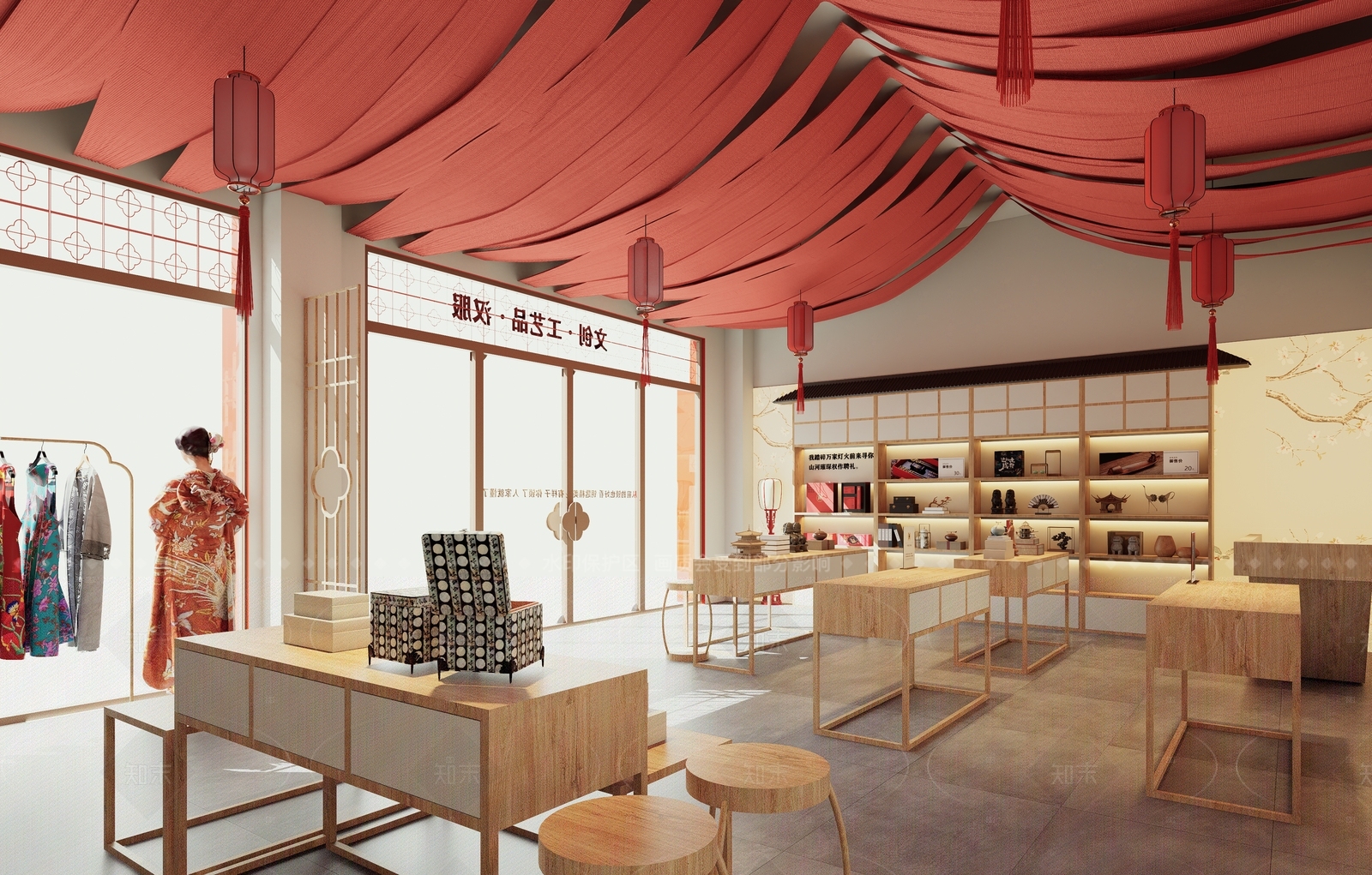 新中式中式其他店铺SU模型下载【ID:1205956154】