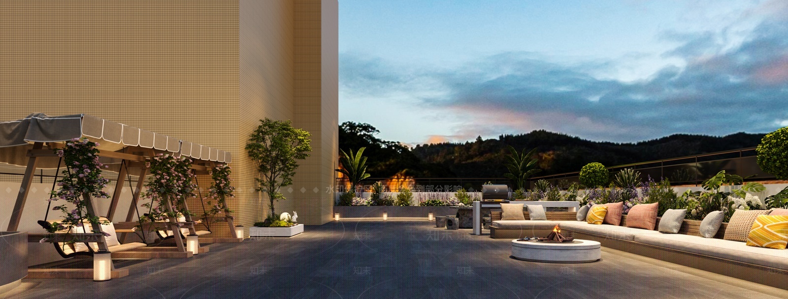 现代阳台3D模型下载【ID:1205900354】