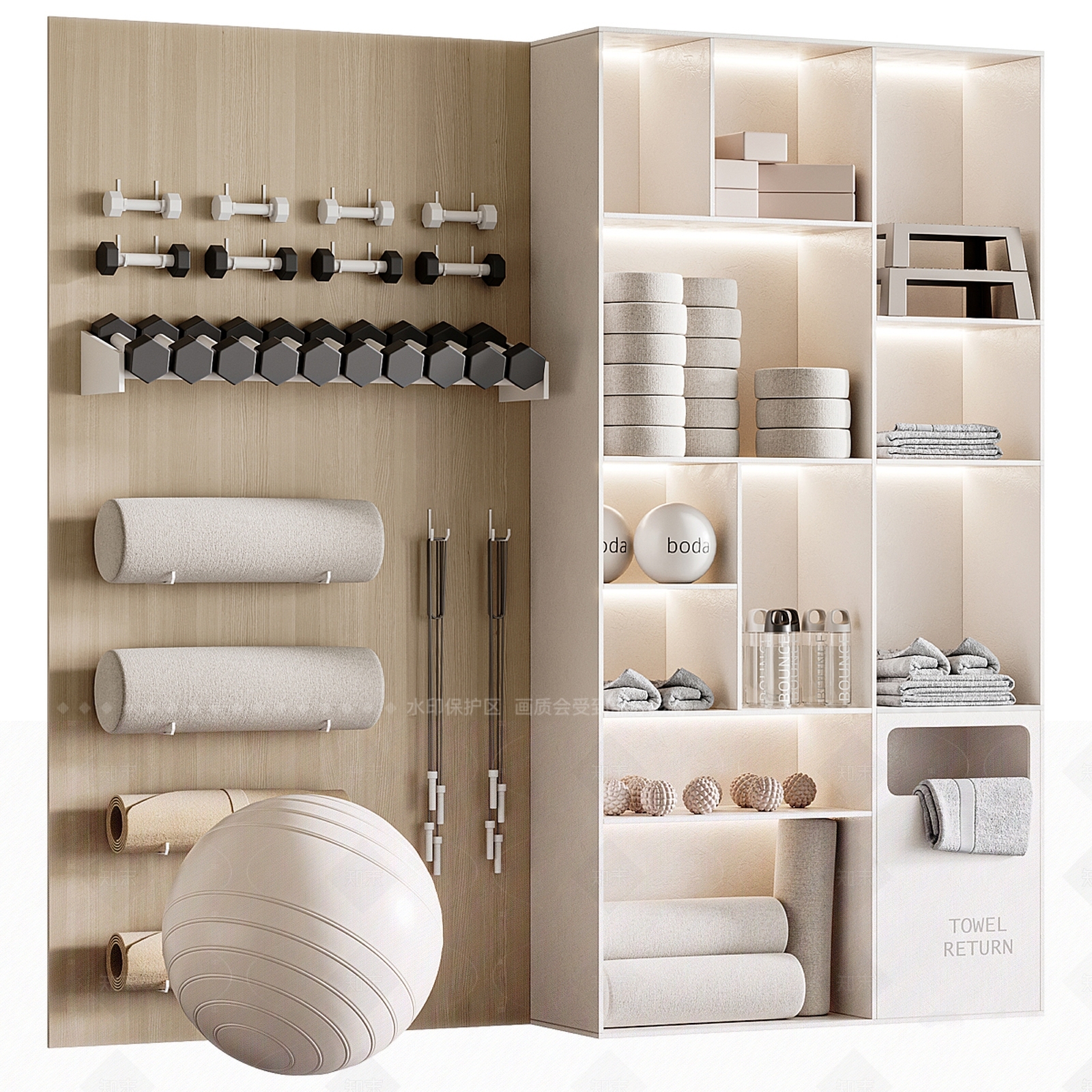 健身器材SU模型下载【ID:1205900717】