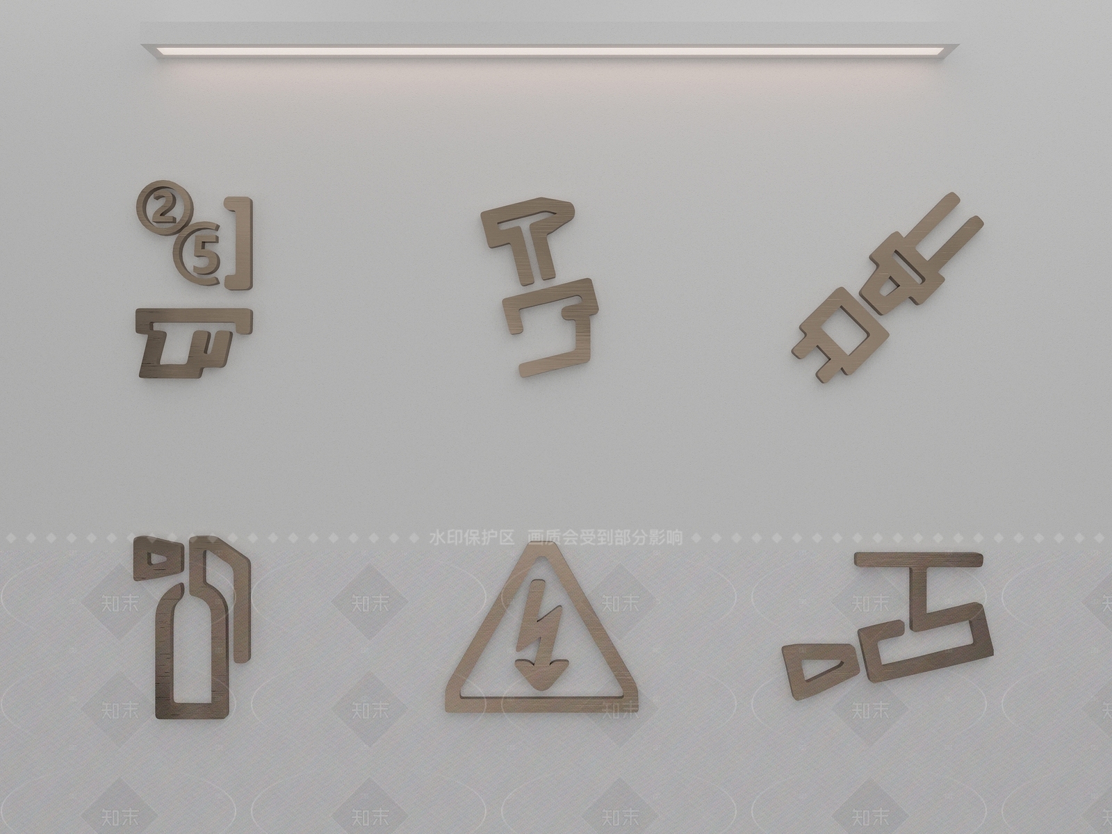现代挂件3D模型下载【ID:1205902342】