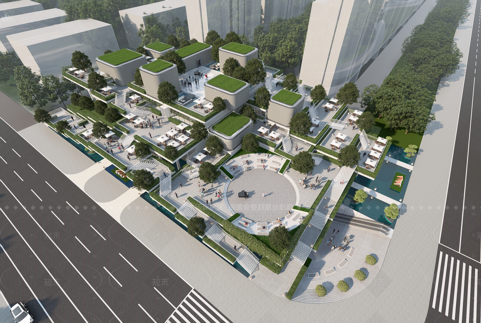 现代简约其他商业建筑SU模型下载【ID:1205903055】