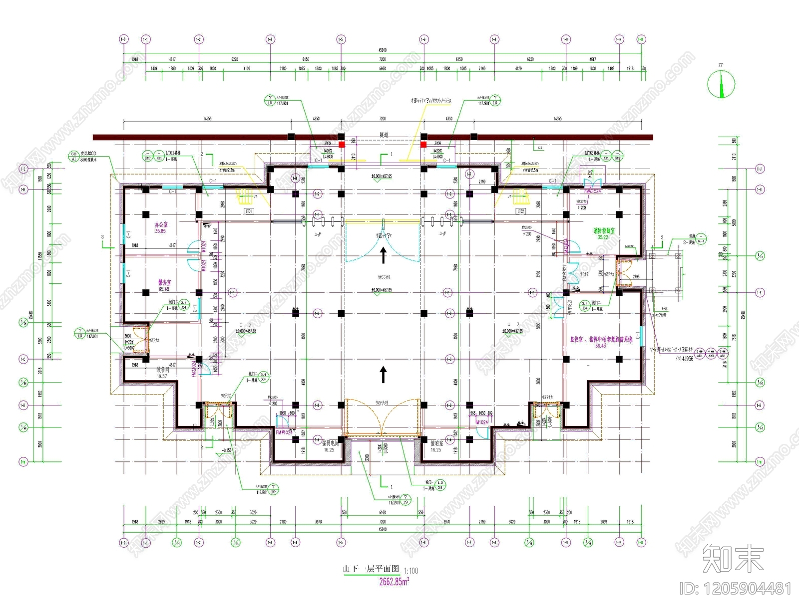 仿古建筑cad施工图下载【ID:1205904481】