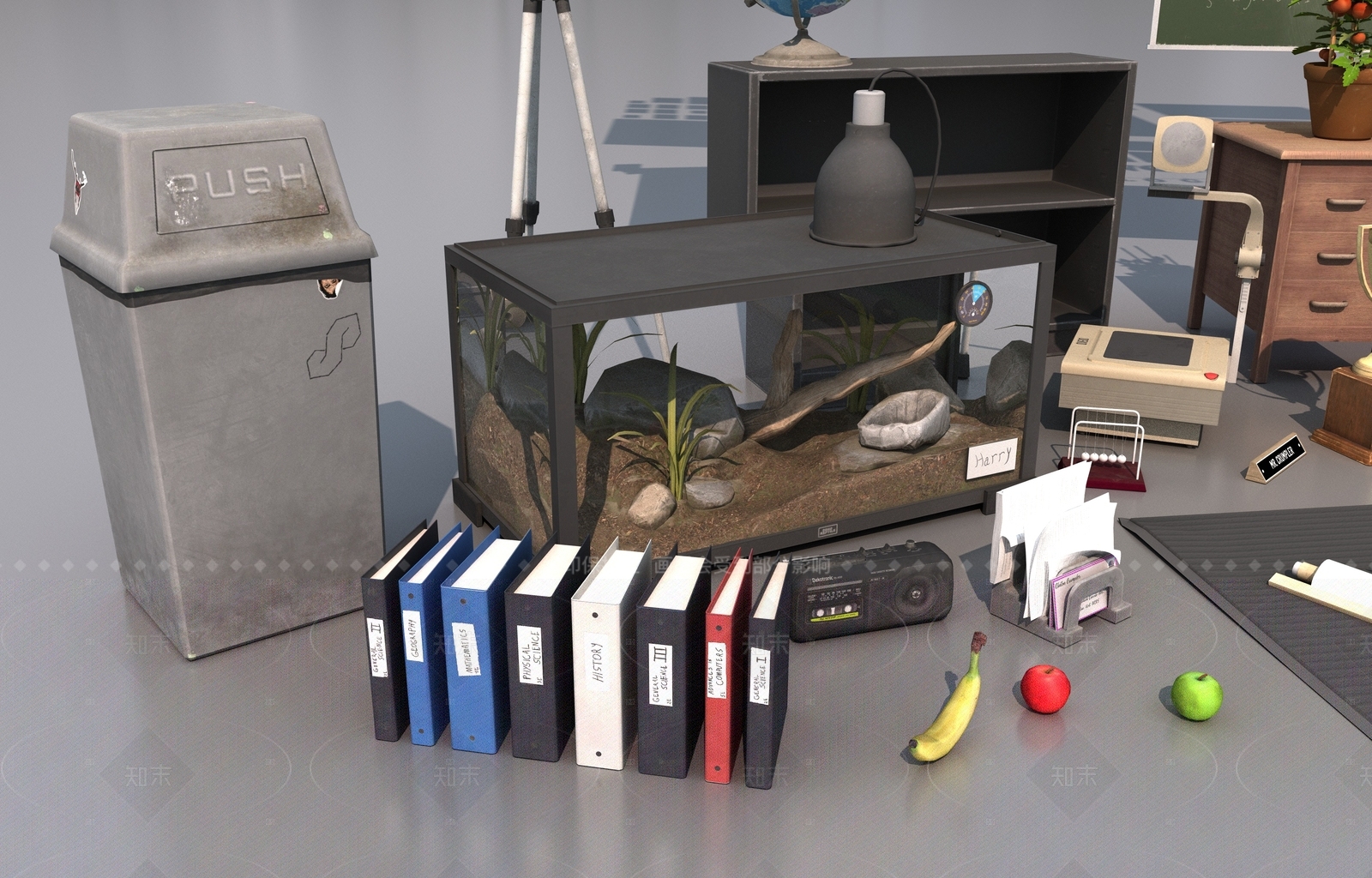 公用器材3D模型下载【ID:1205904829】