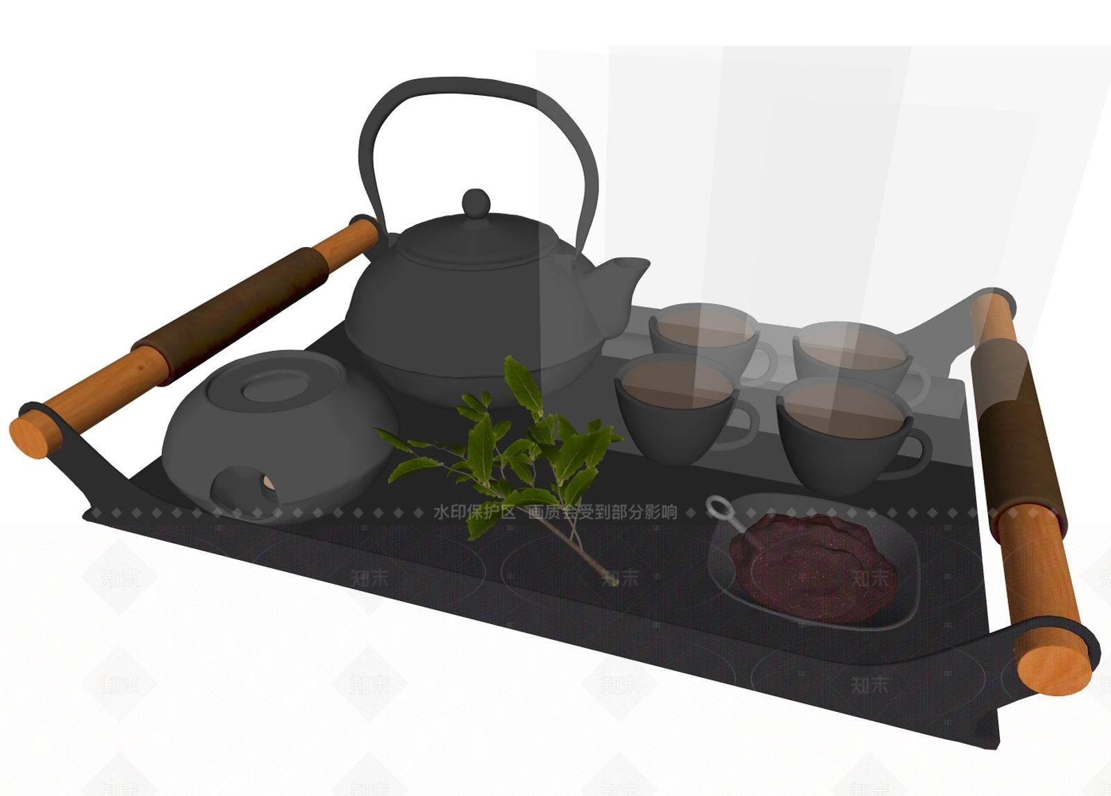 茶具SU模型下载【ID:1205905778】