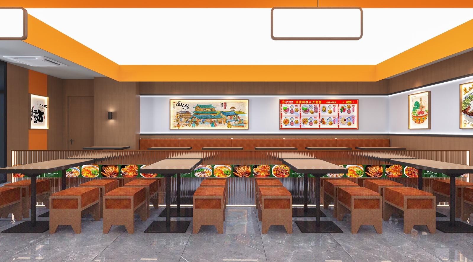现代快餐店3D模型下载【ID:1205907653】