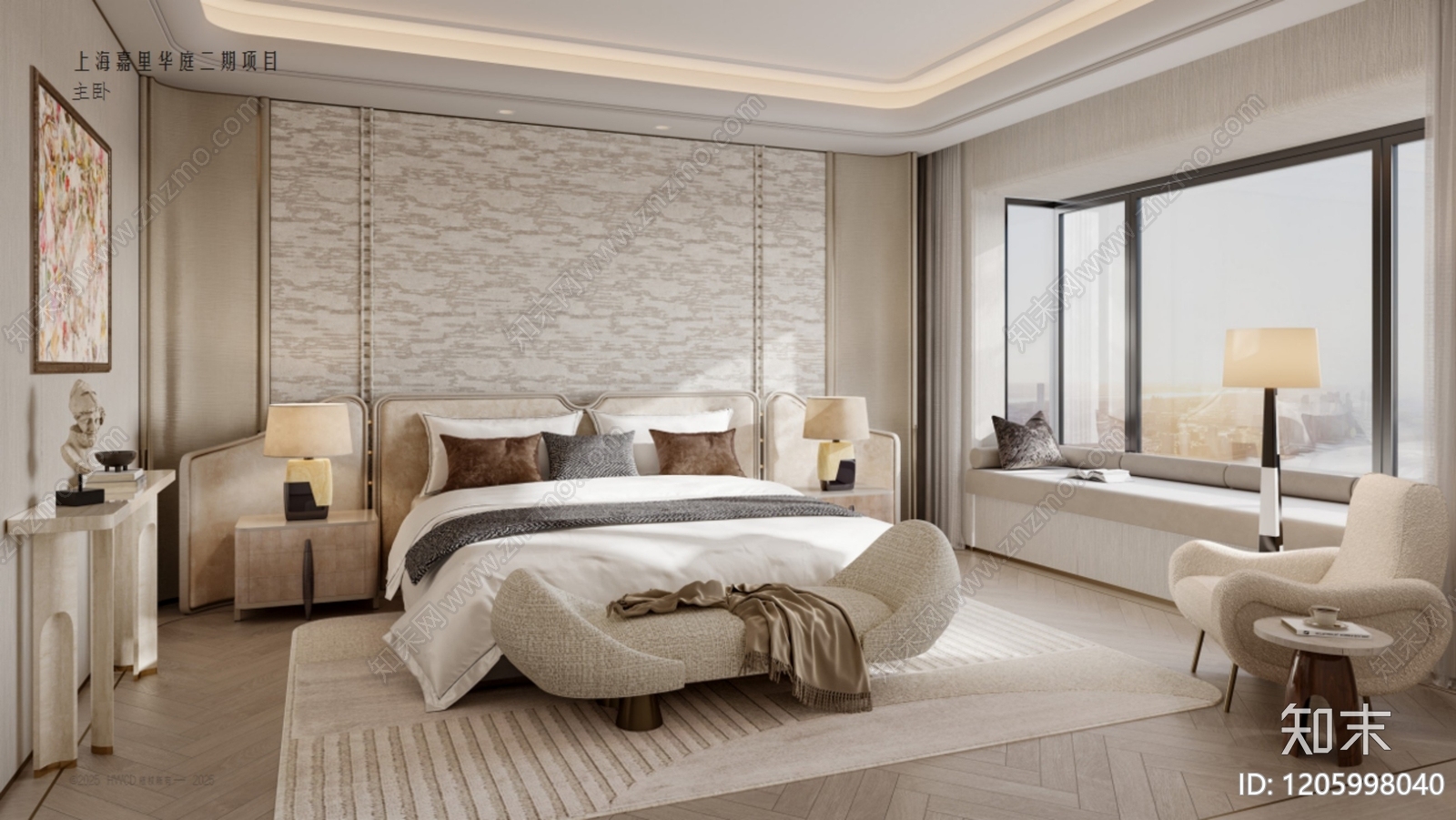 现代法式样板间下载【ID:1205998040】