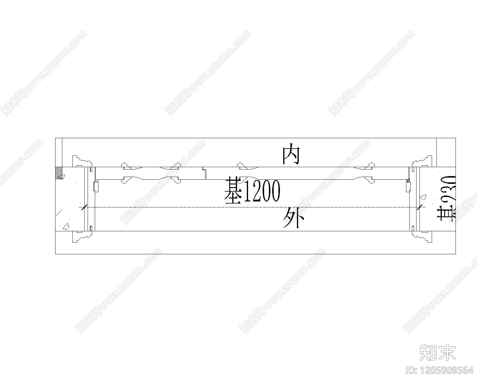 综合门节点cad施工图下载【ID:1205909564】
