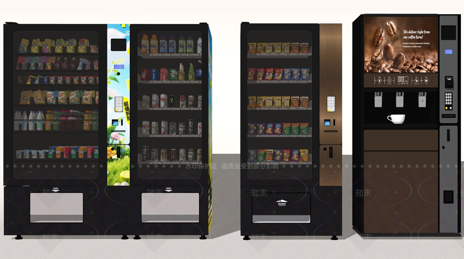 自动售卖机SU模型下载【ID:1205911188】