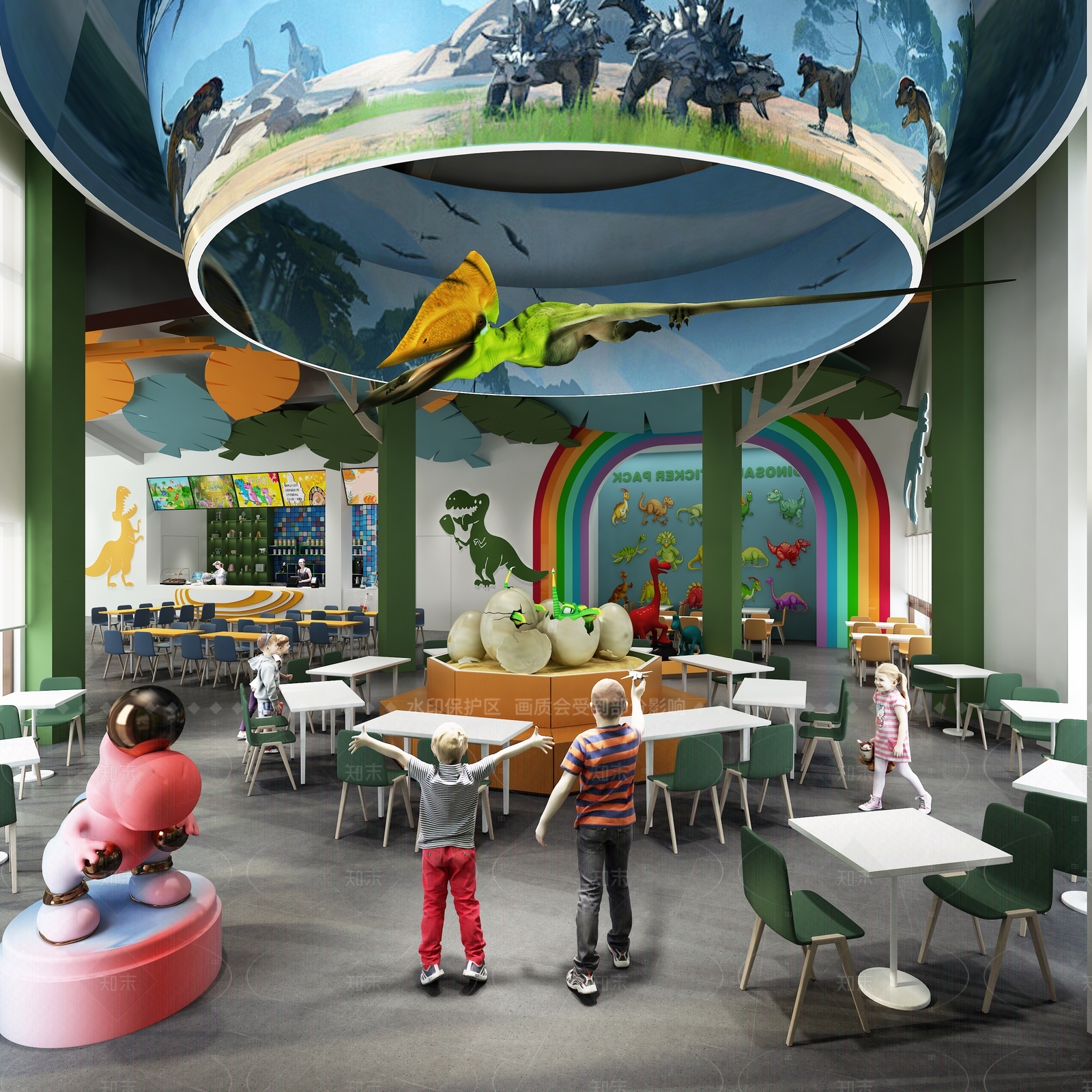 现代侘寂其他餐饮空间3D模型下载【ID:1205911504】