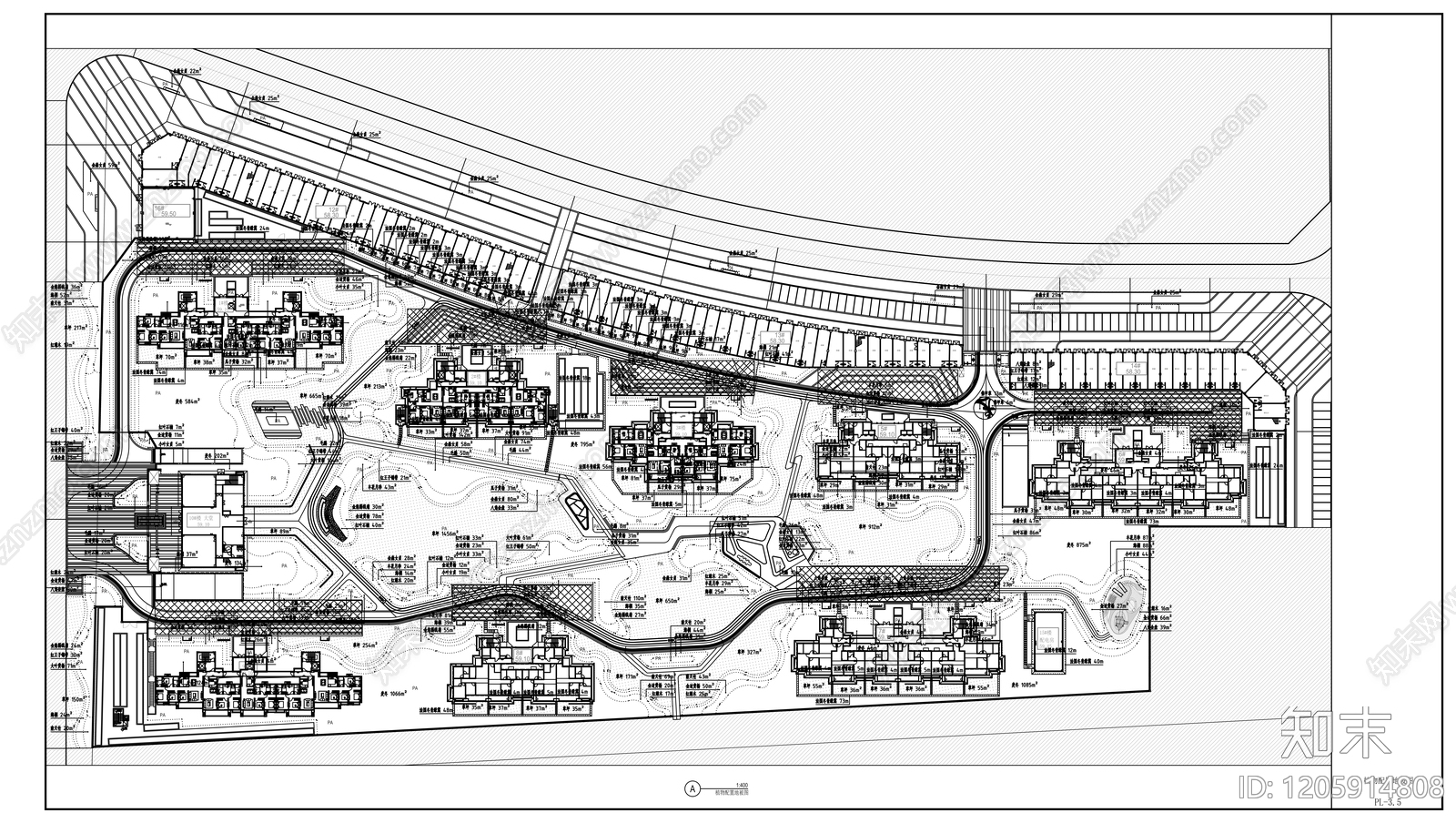 现代庭院cad施工图下载【ID:1205914808】
