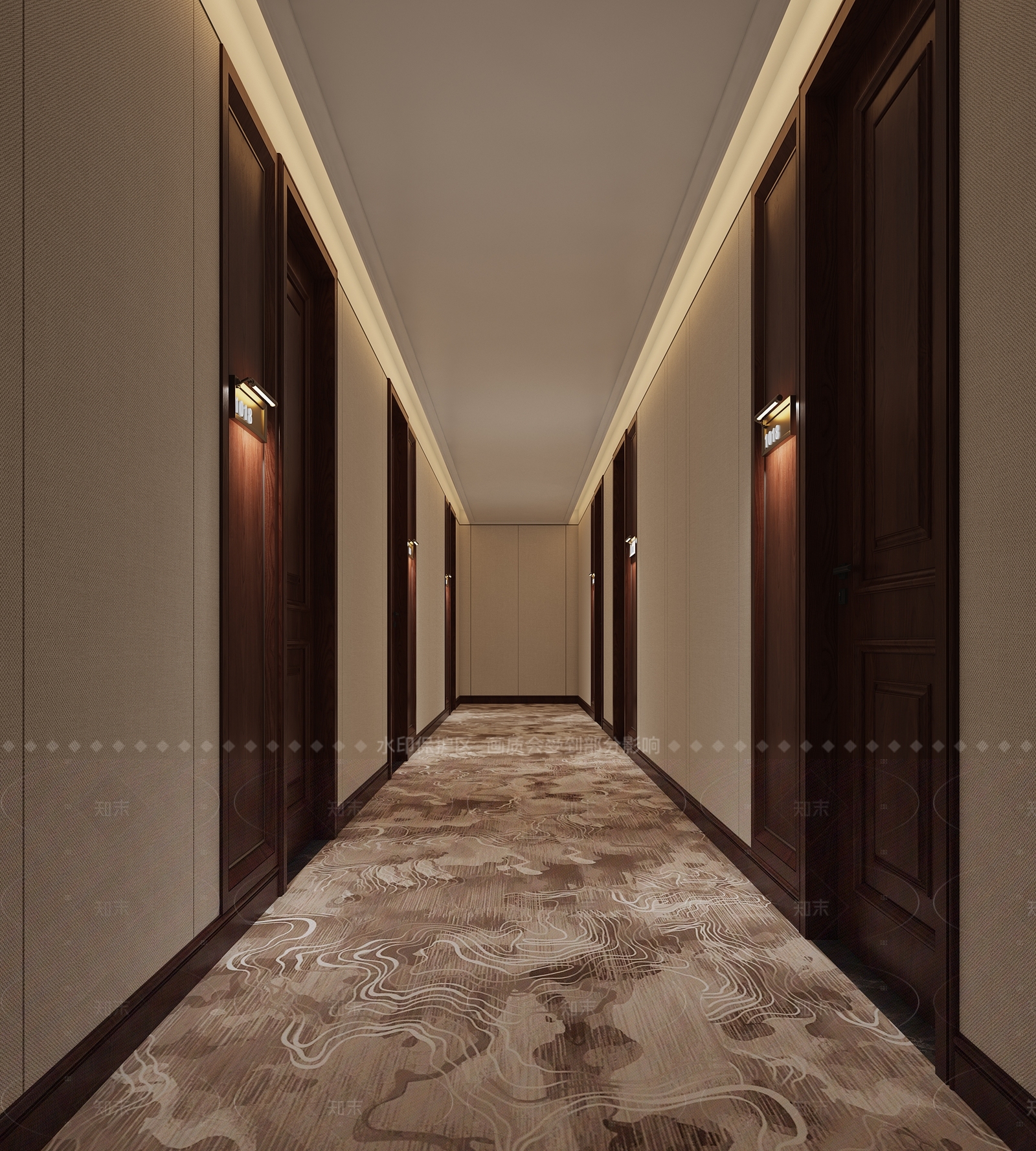 新中式走廊3D模型下载【ID:1205914922】