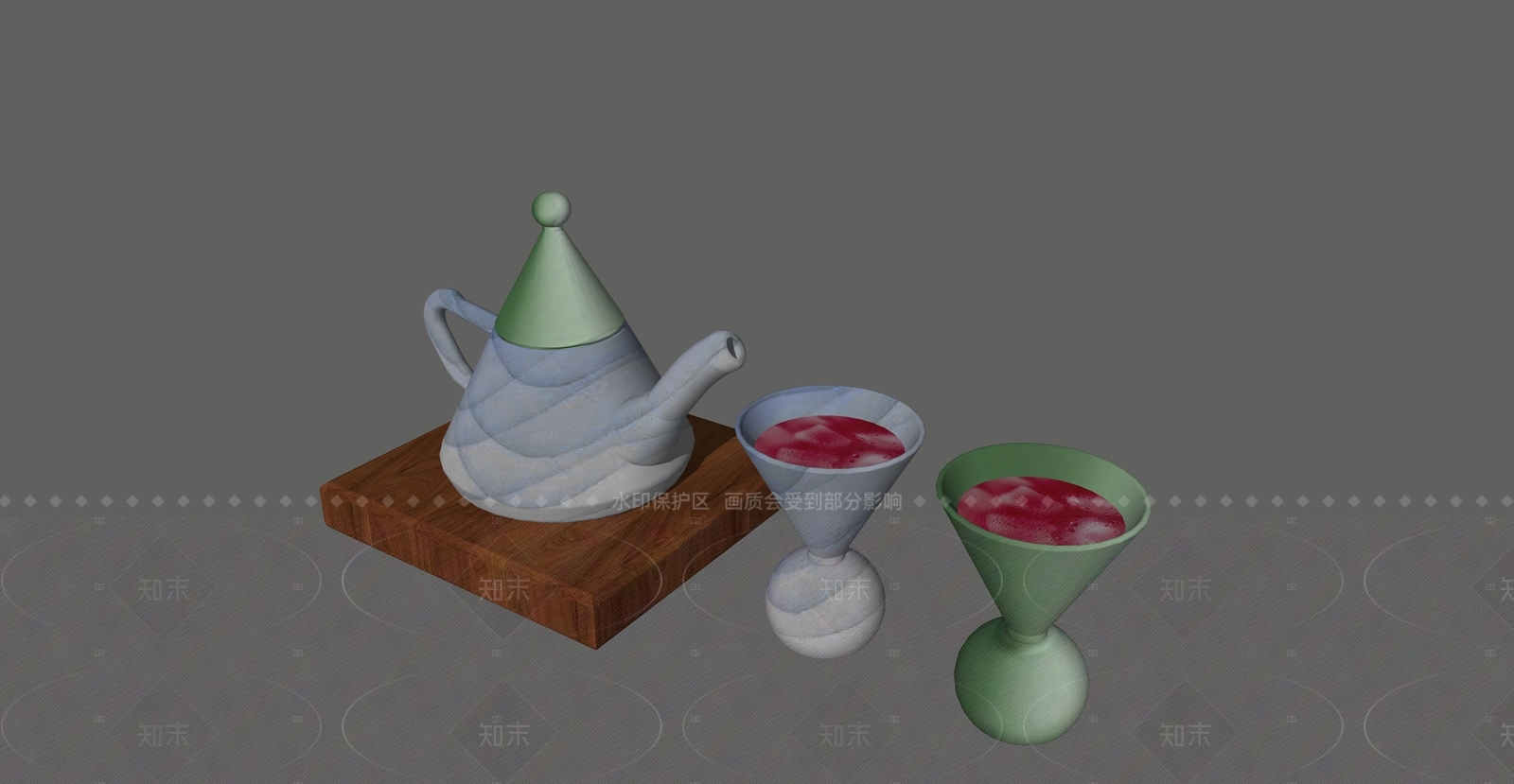 茶具SU模型下载【ID:1205918213】