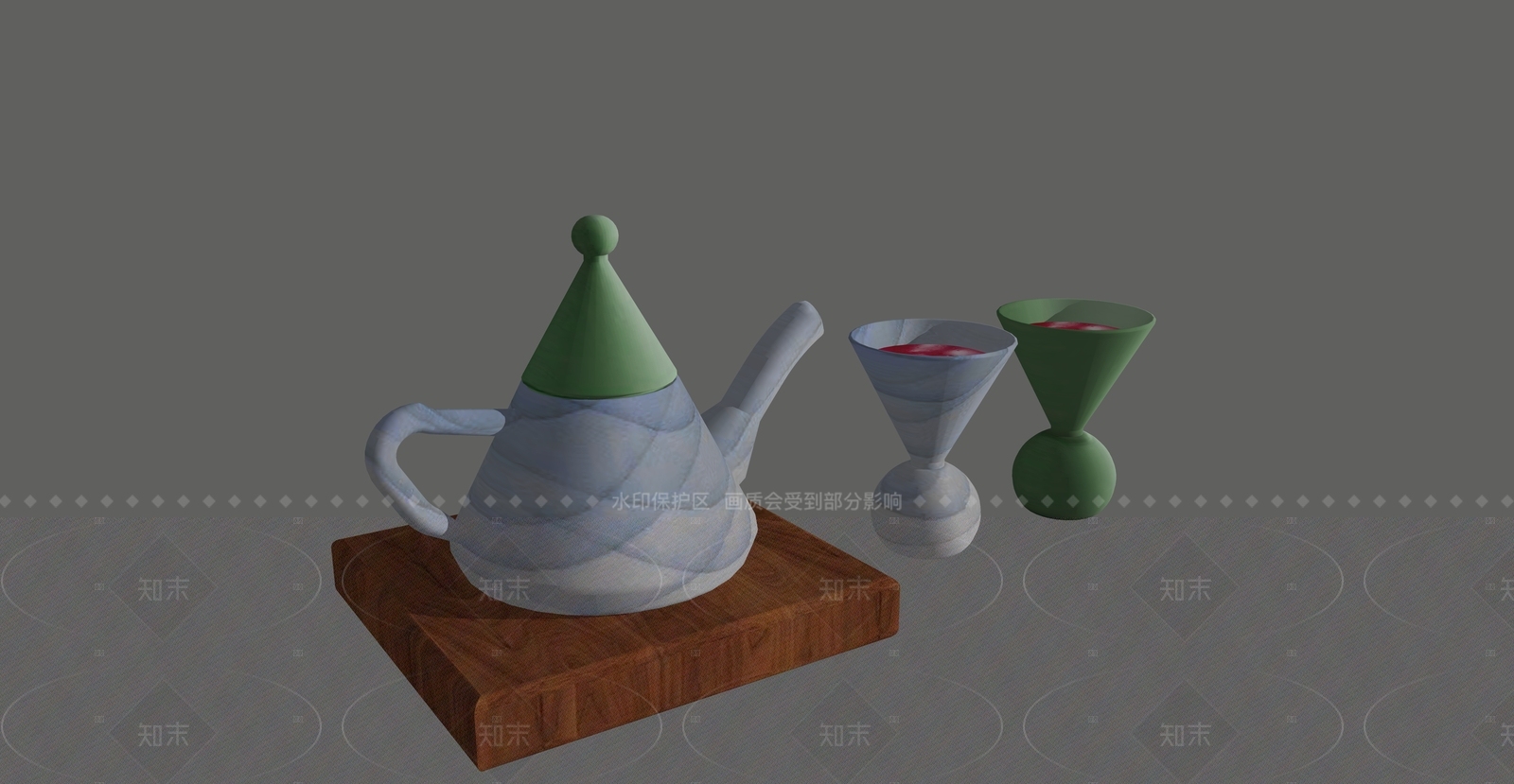 茶具SU模型下载【ID:1205918213】