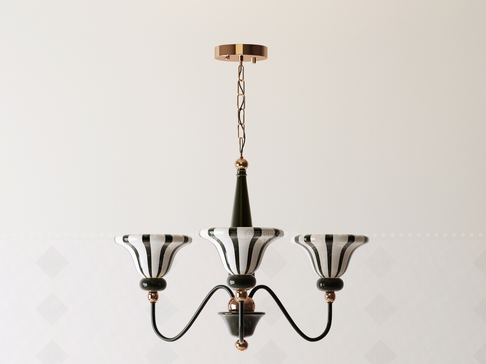 法式复古吊灯3D模型下载【ID:1205919435】