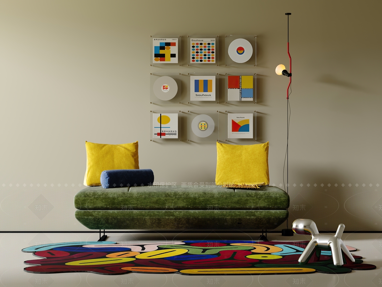 现代沙发组合3D模型下载【ID:1205922677】