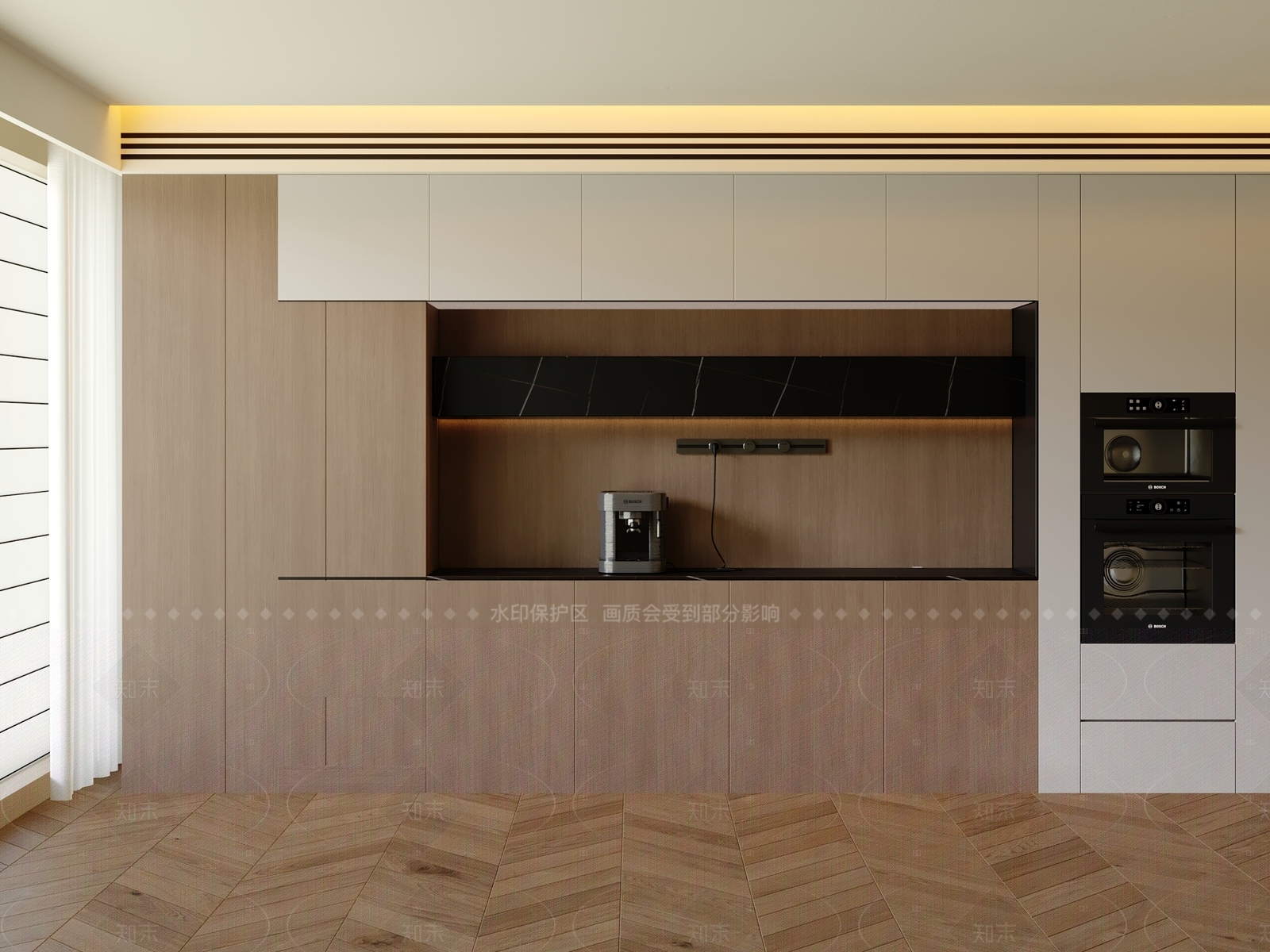 现代意式餐边柜3D模型下载【ID:1205925083】