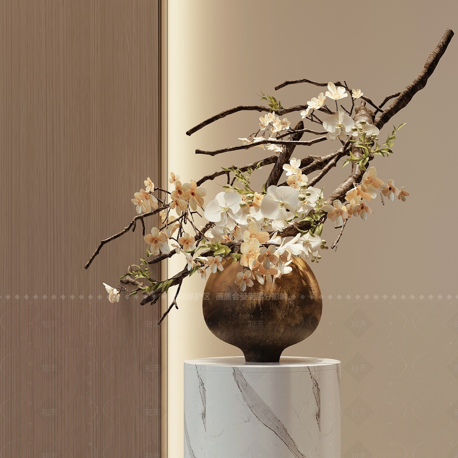 现代花艺3D模型下载【ID:1205928066】
