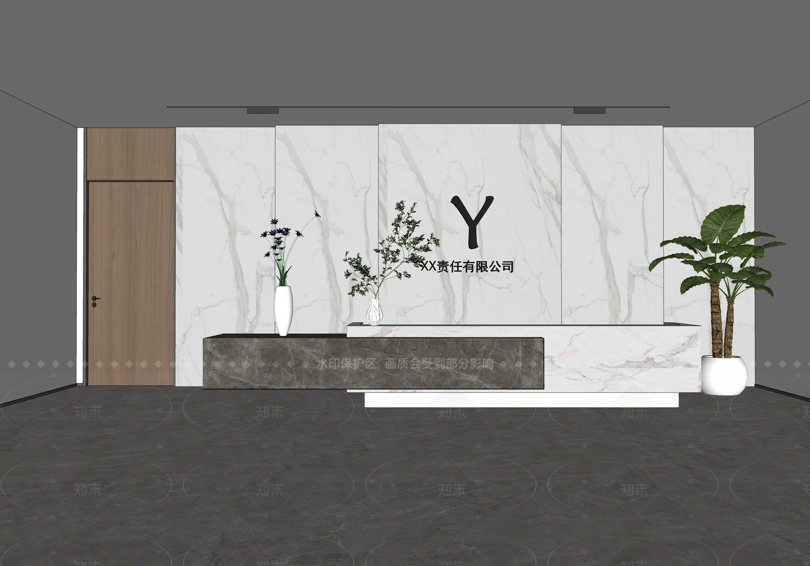 现代背景墙SU模型下载【ID:1205929270】